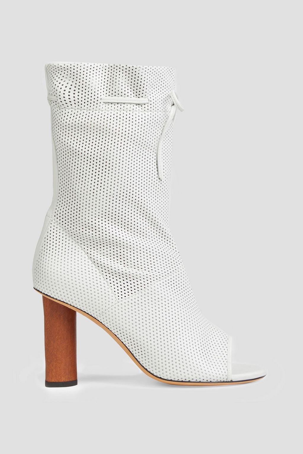 IRO Dairel perforated leather ankle boots THE OUTNET