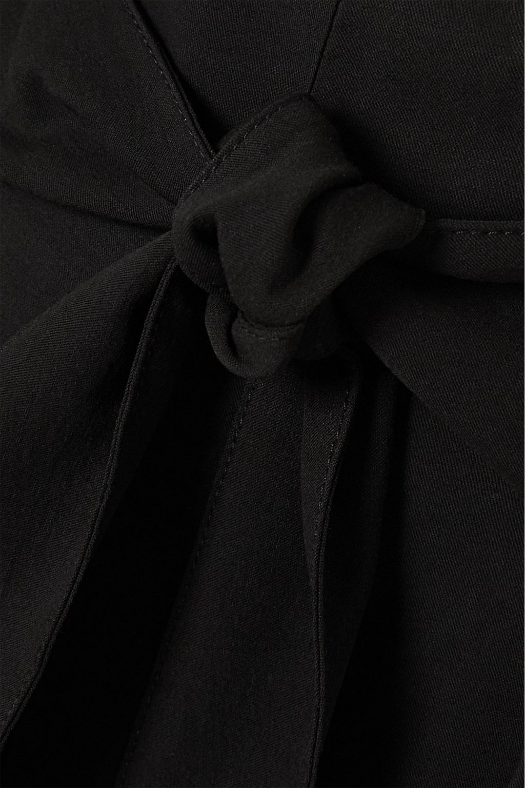 VINCE. Pleated twill culottes