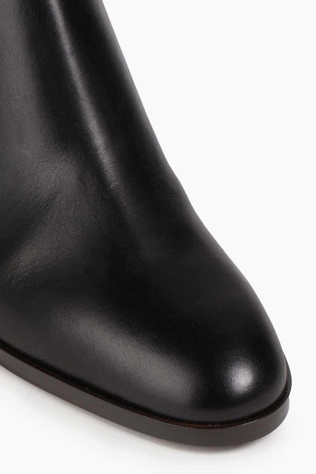 SERGIO ROSSI Buckled leather ankle boots