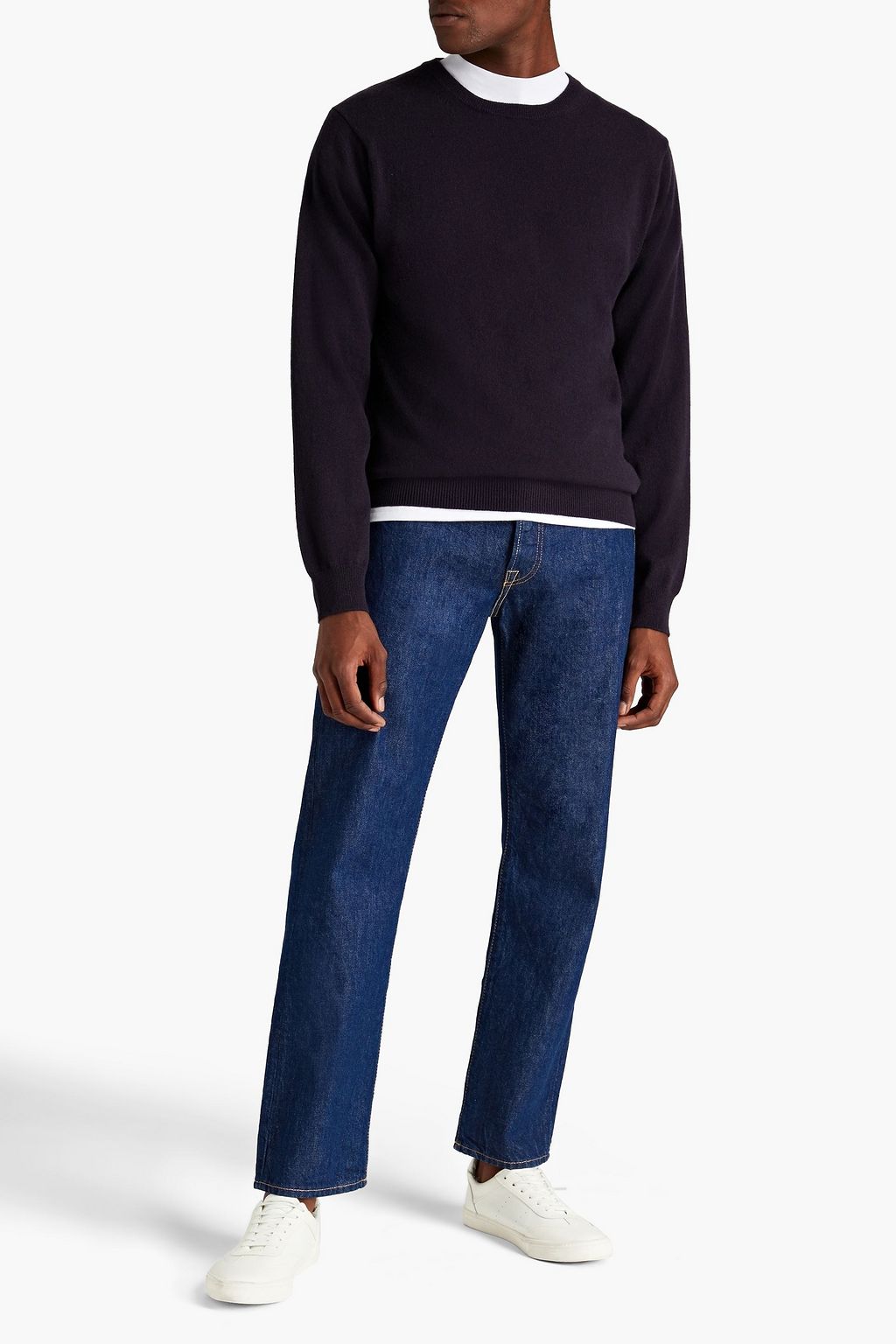 N.PEAL Oxford cashmere sweater