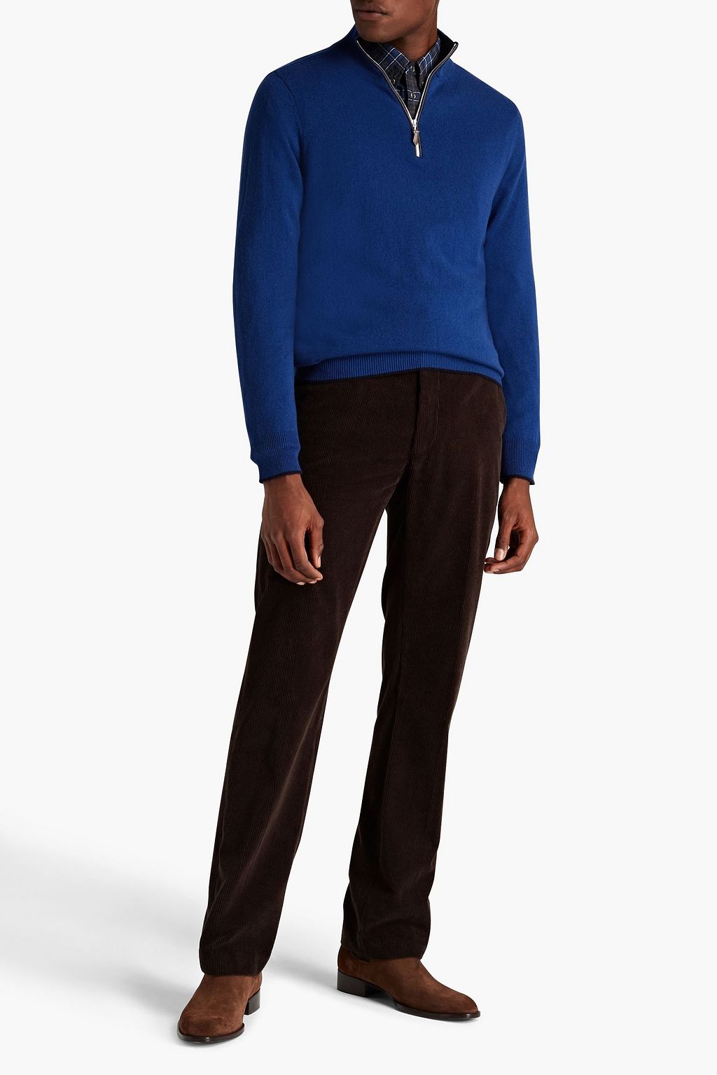 N.PEAL The Carnaby cashmere half-zip sweater