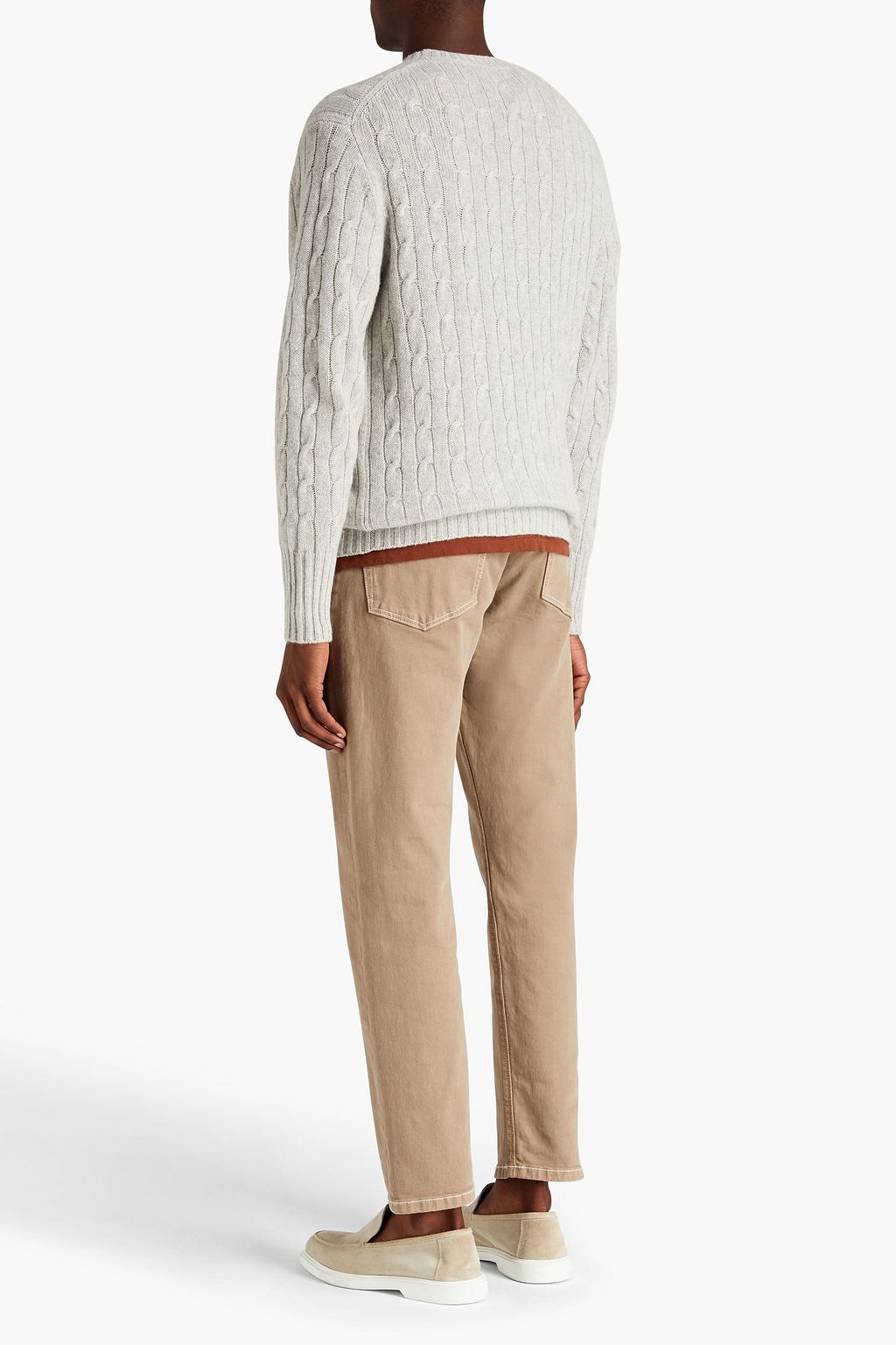 N.PEAL The Thames cable-knit cashmere sweater
