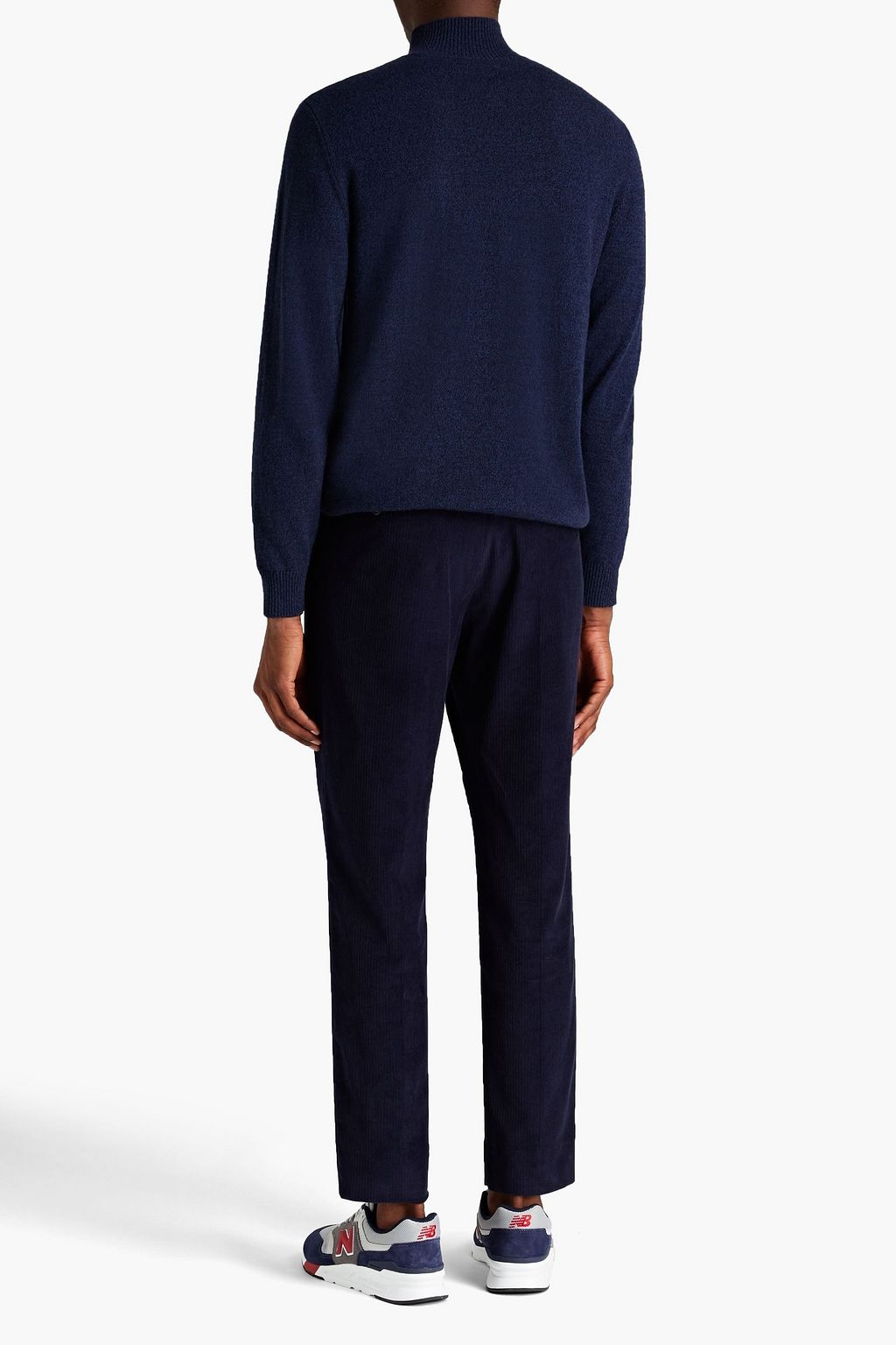 N.PEAL Mélange cashmere turtleneck sweater