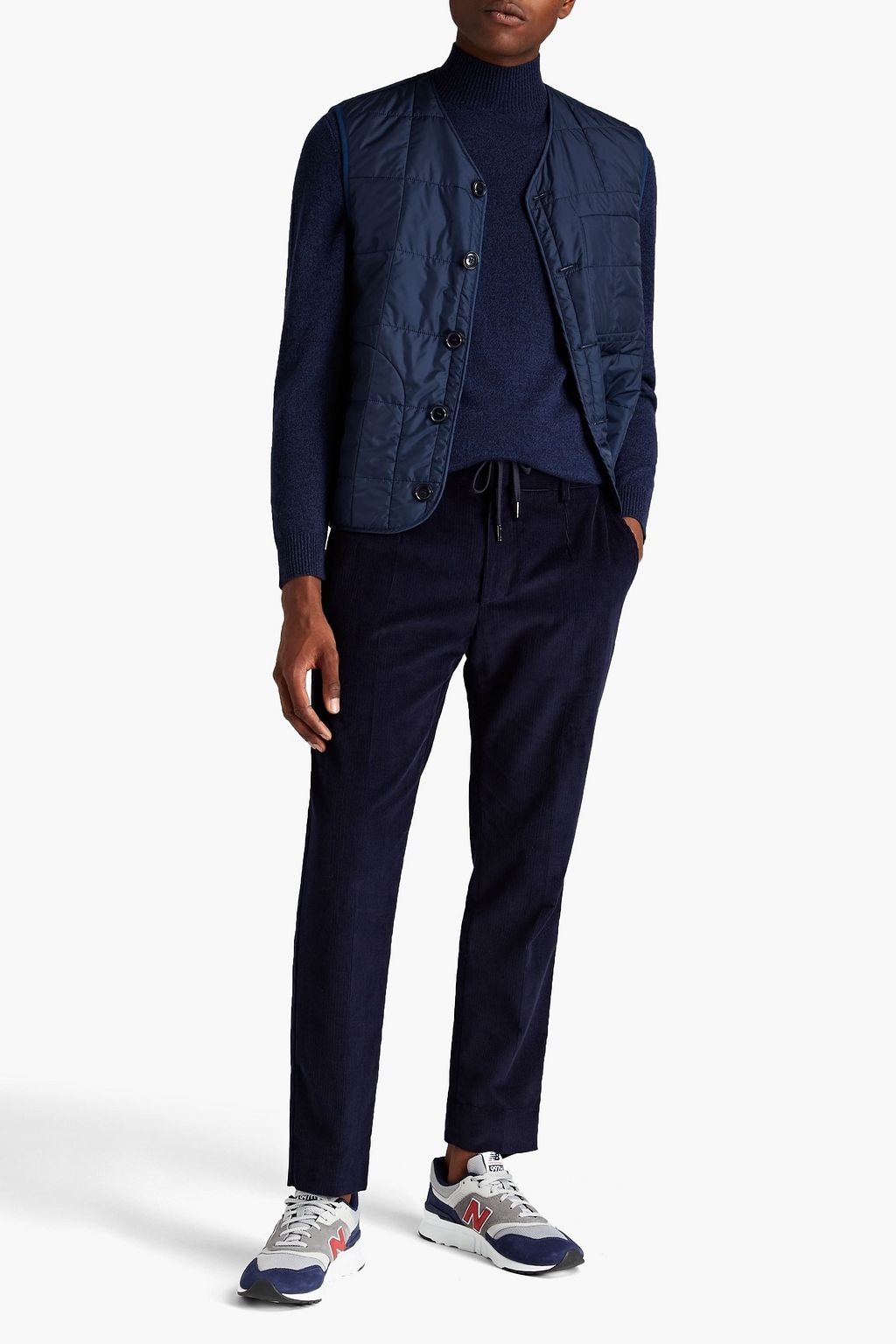 N.PEAL Mélange cashmere turtleneck sweater