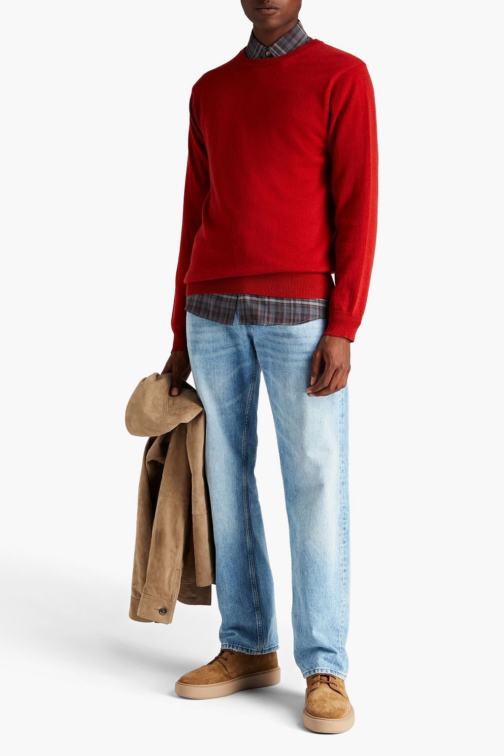 N.PEAL Oxford cashmere sweater