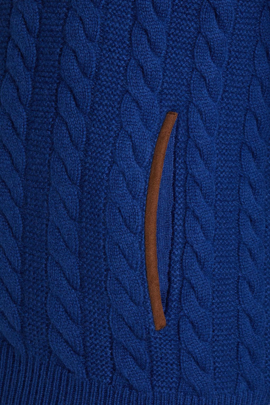 N.PEAL The Richmond cable-knit cashmere zip-up sweater