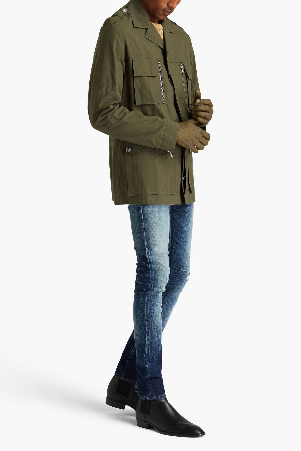 BALMAIN Cotton field jacket