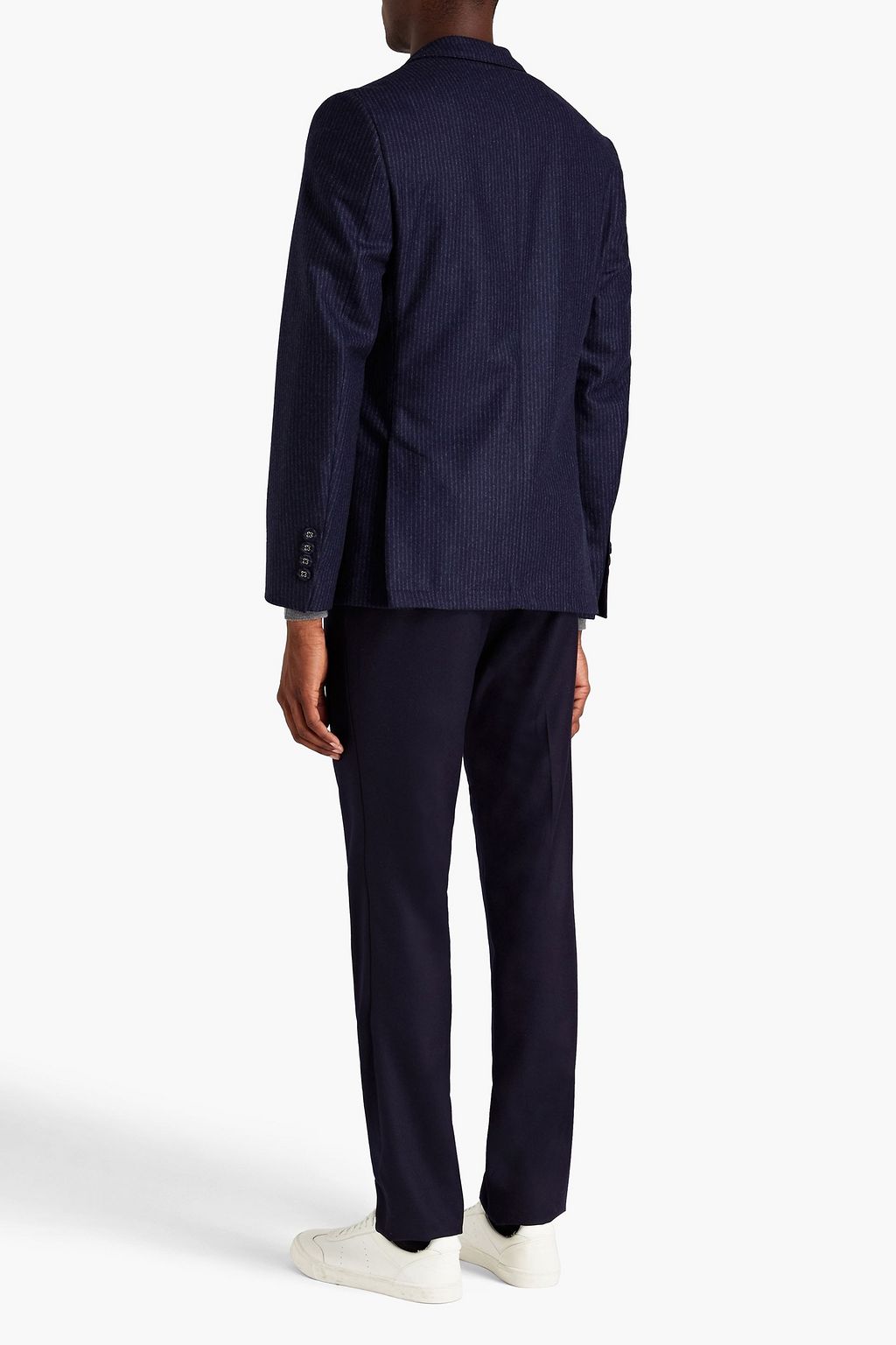 OFFICINE GÉNÉRALE 375 Anzugjacke aus Wollfilz mit Streifen