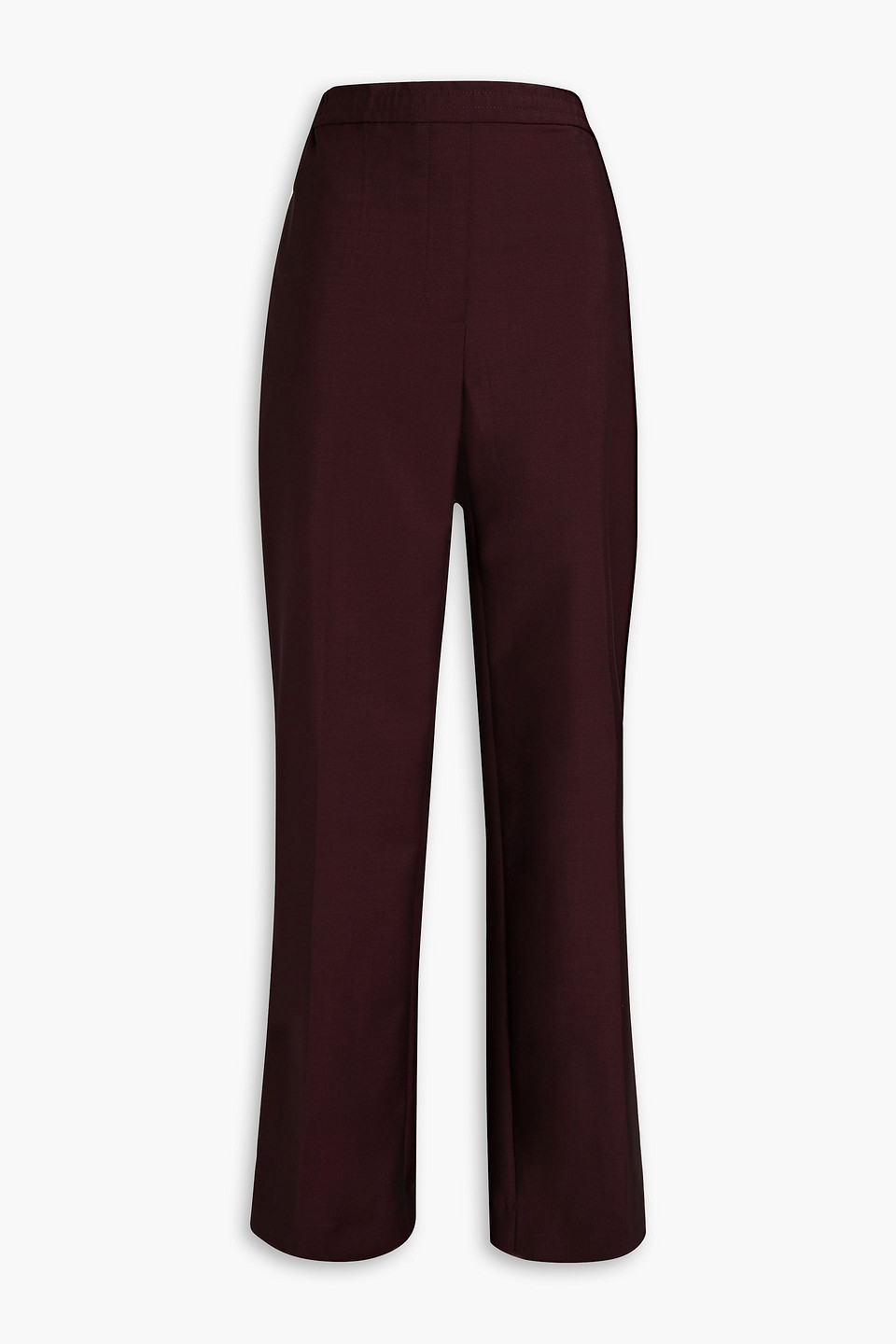 Wool and mohair-blend straight-leg pants