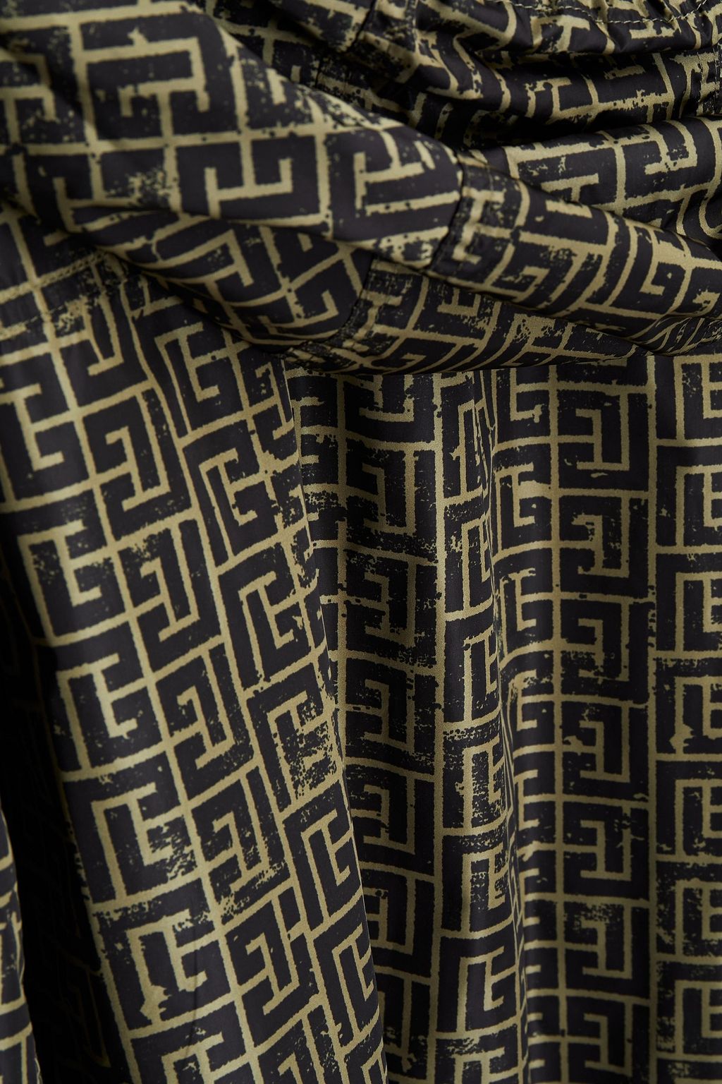 BALMAIN Oversized-Parka aus bedrucktem Shell