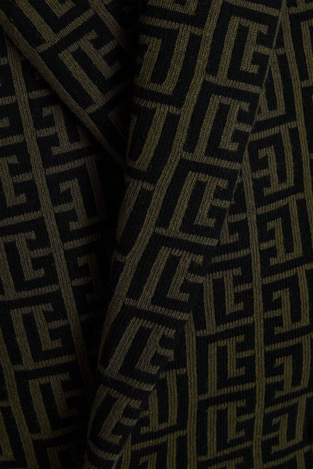 BALMAIN Double-breasted cotton-blend jacquard blazer