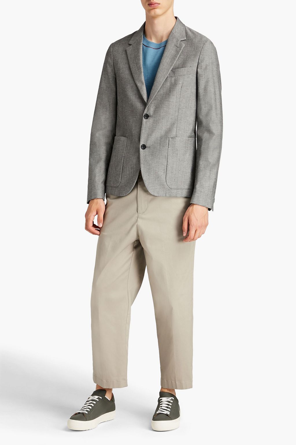 PS PAUL SMITH Melierter Blazer aus einer Wollmischung