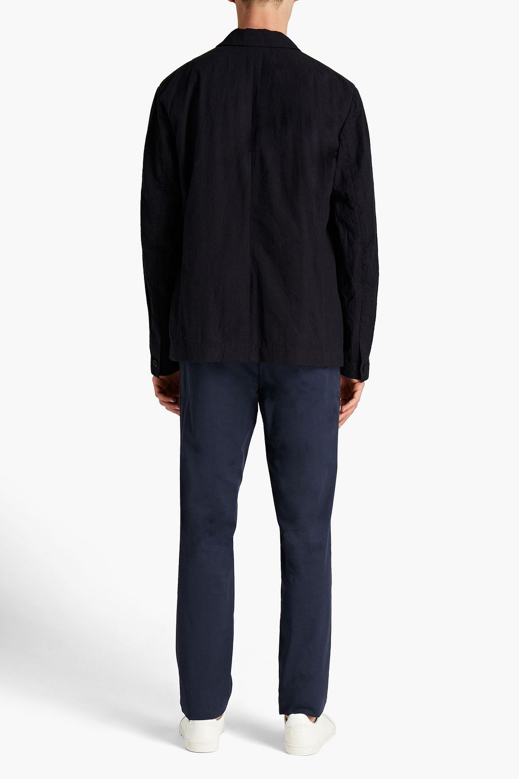 RAG & BONE Crinkled cotton blazer