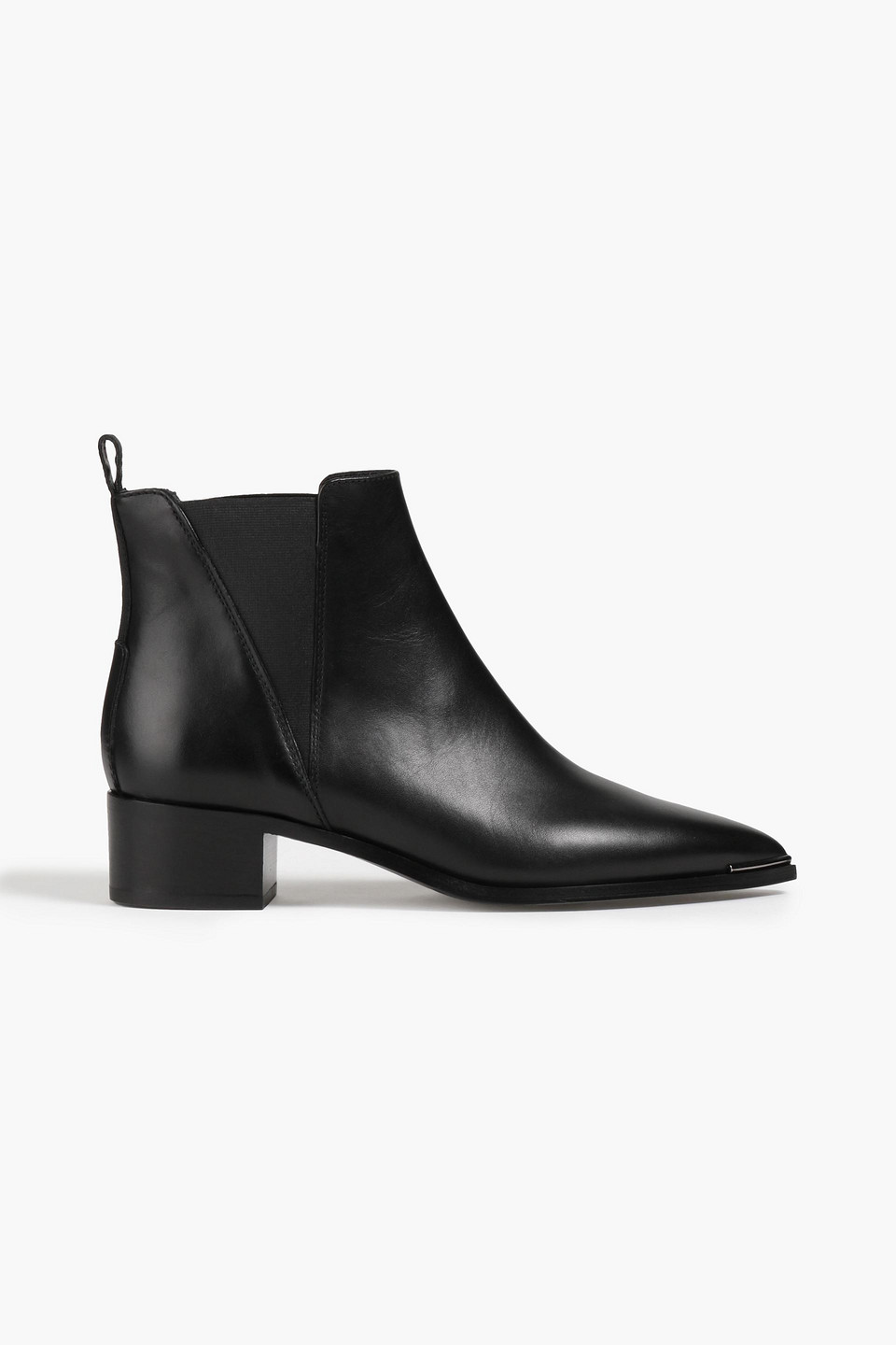 Acne Studios Leather Ankle Boots In Black