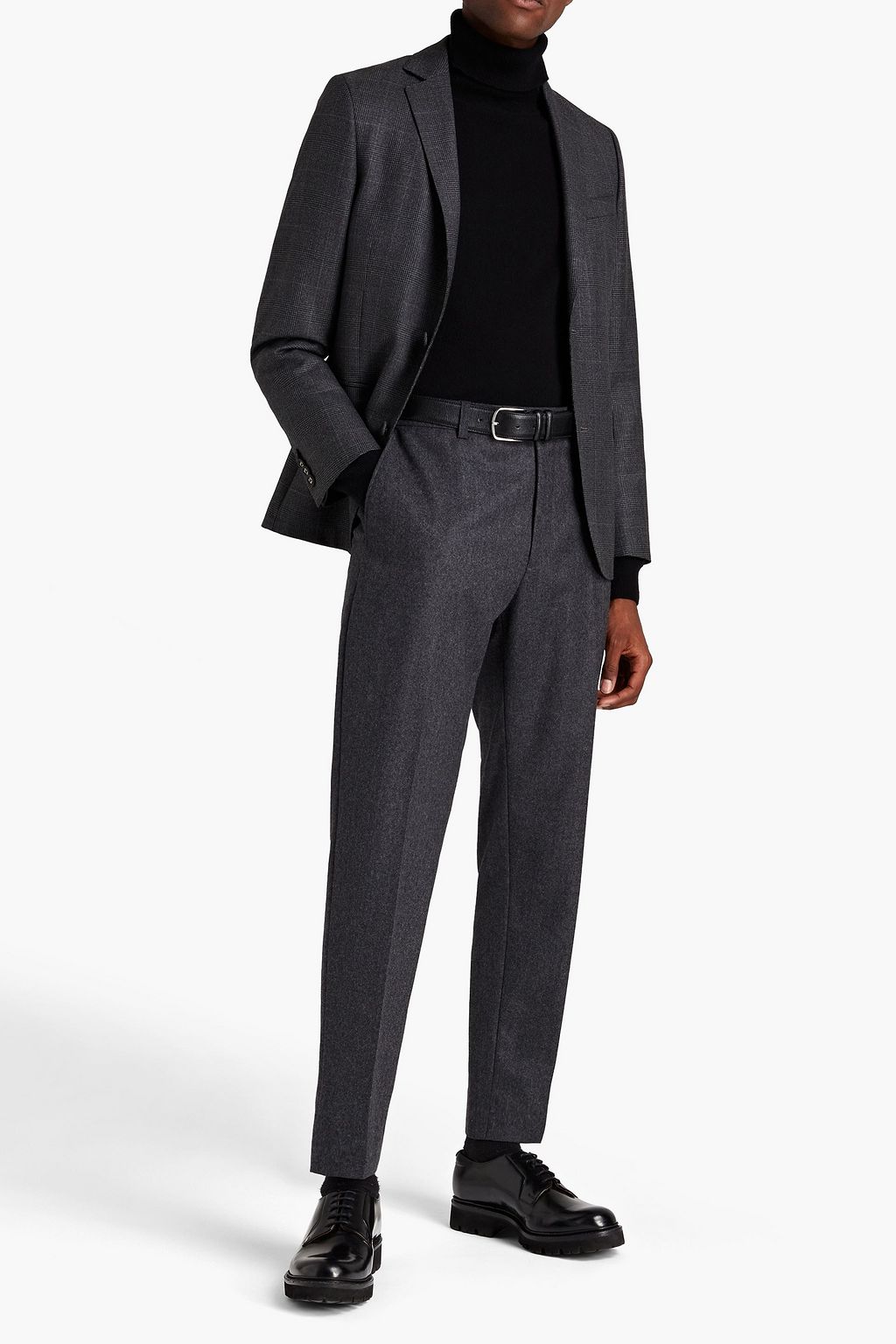 OFFICINE GÉNÉRALE Prince of Wales checked wool-crepe blazer