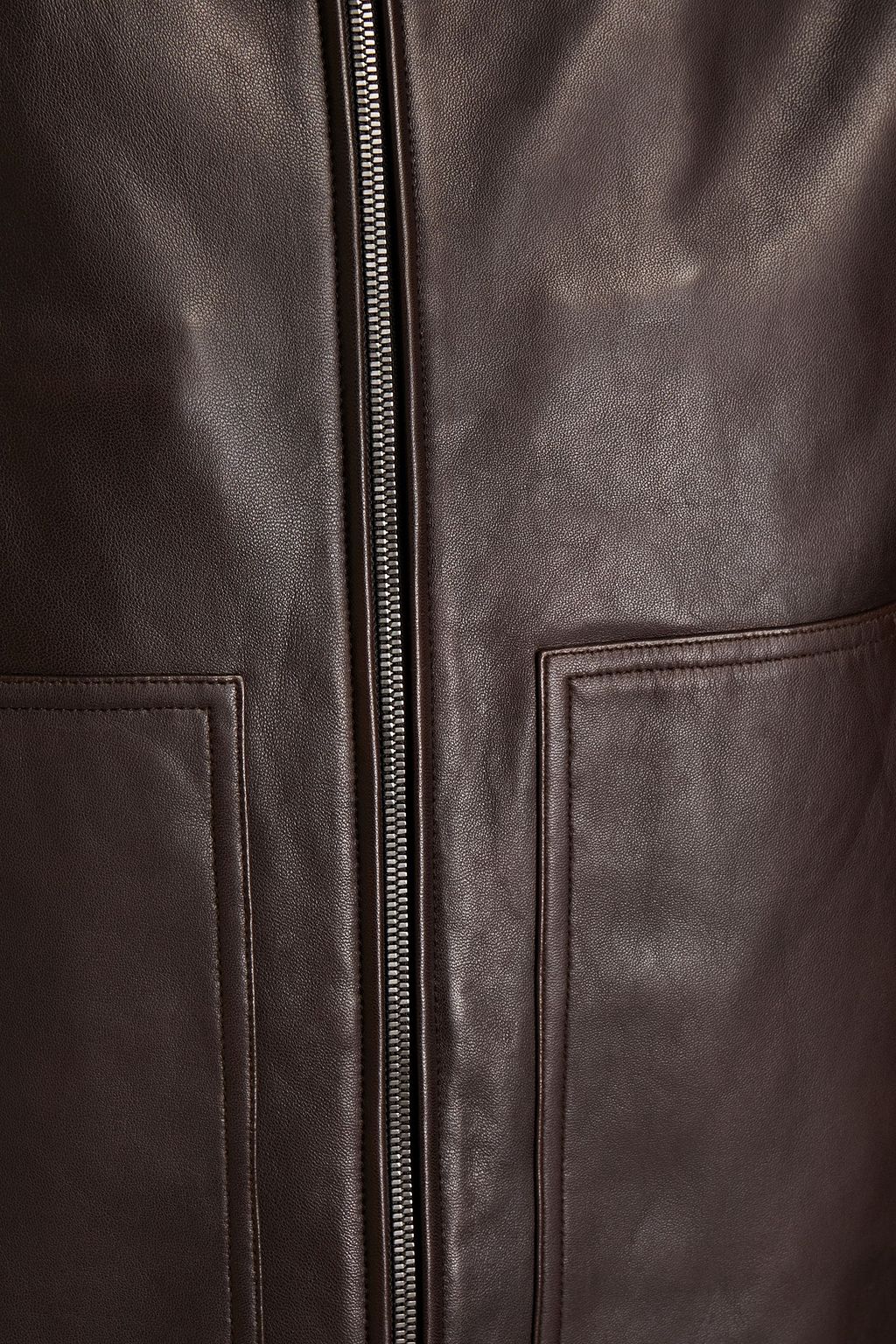 THEORY Landan leather bomber jacket
