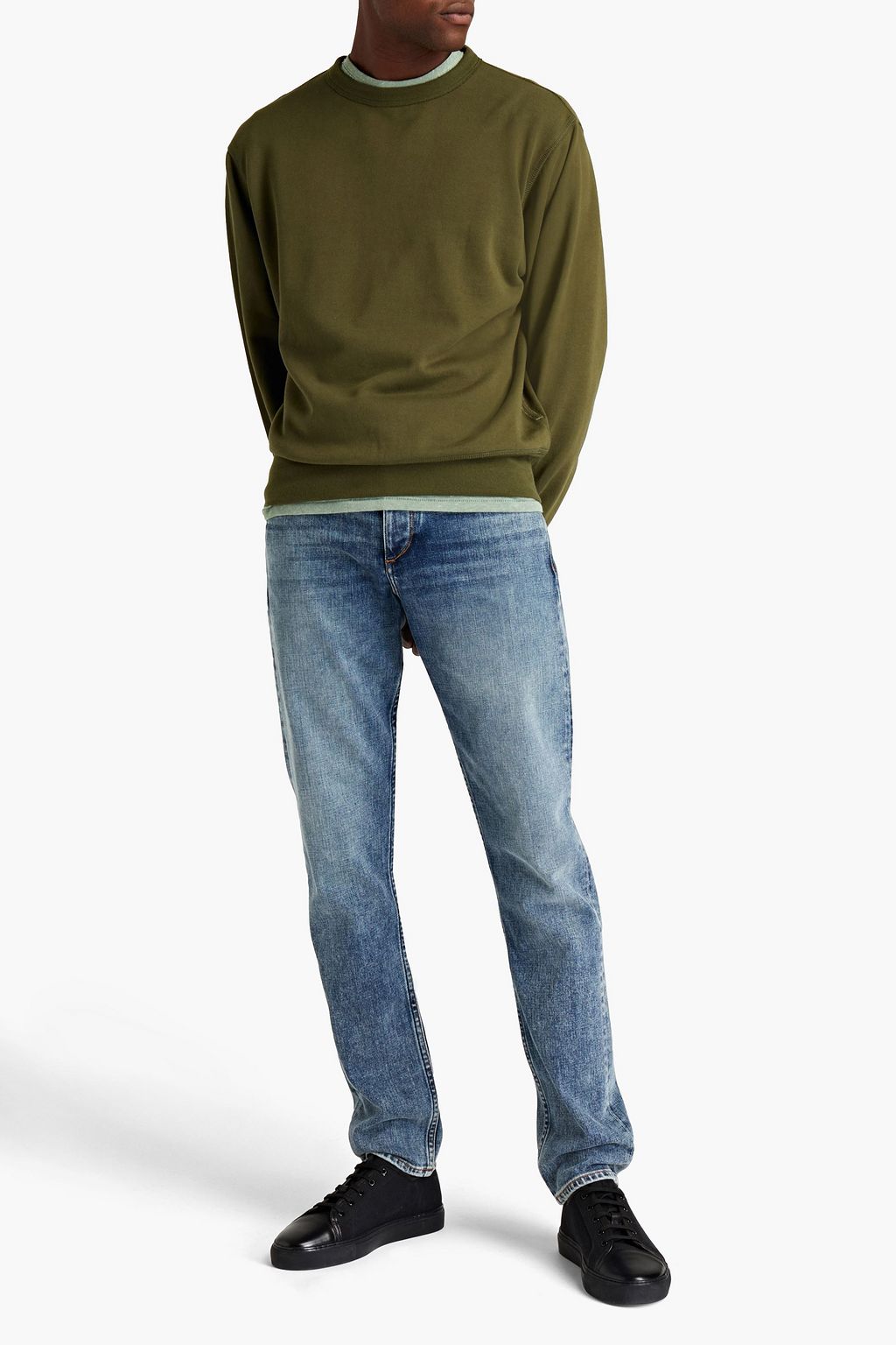 RAG & BONE Icon organic French cotton-terry sweatshirt