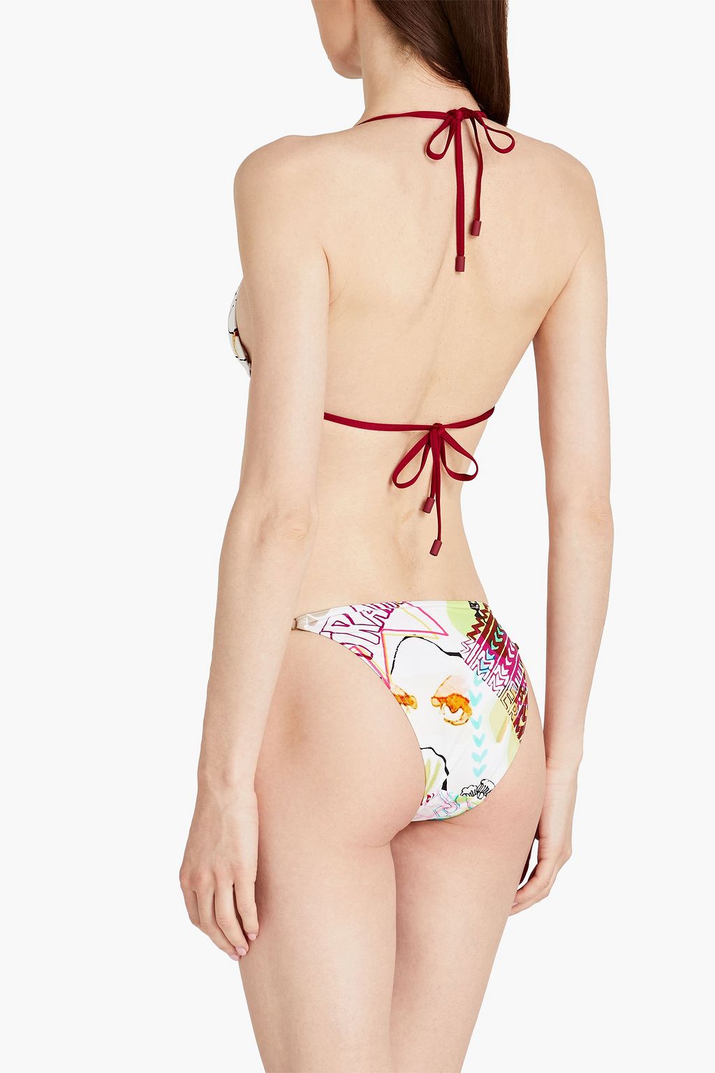 ZIMMERMANN Shelly printed triangle bikini top Sale up to 70 off