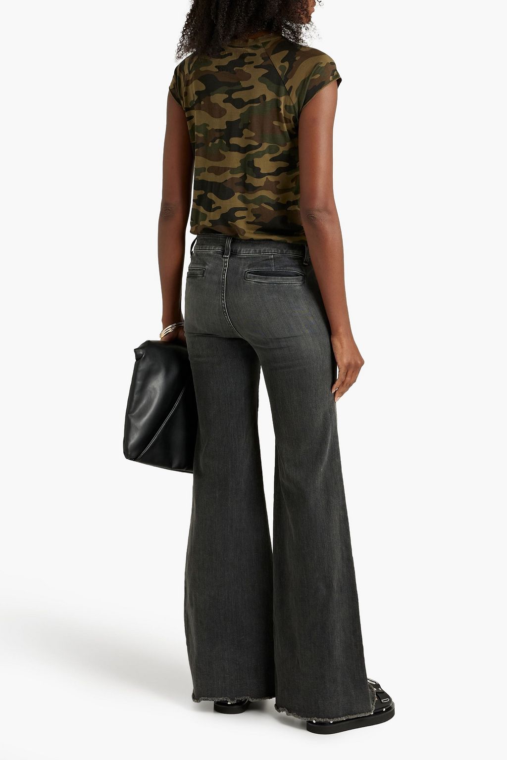 NILI LOTAN Wade mid-rise flared jeans