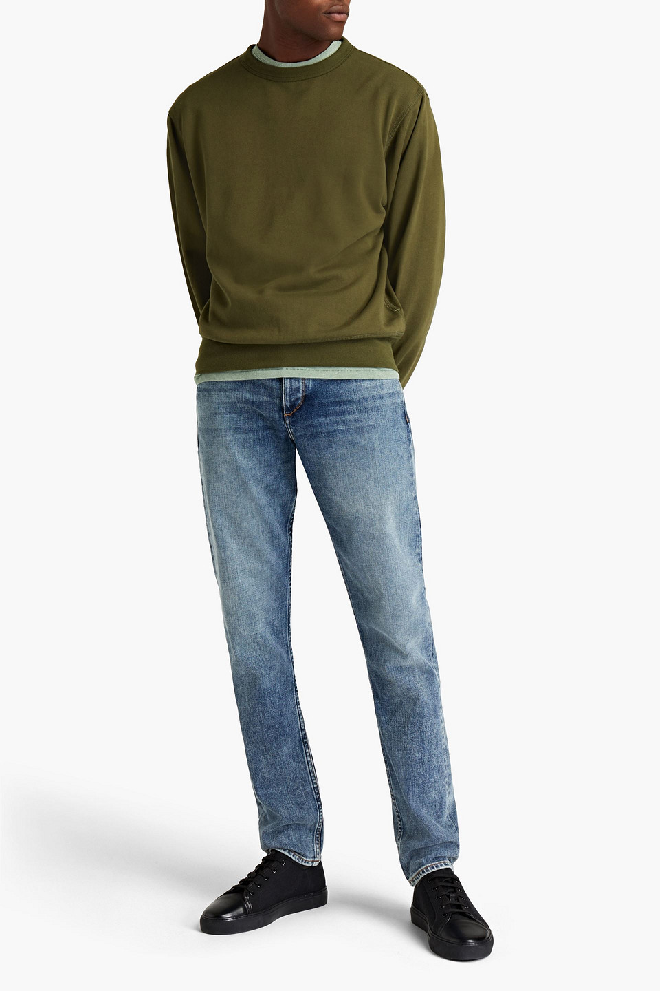 Rag & Bone Man Slim-fit Whiskered Denim Jeans In Blue
