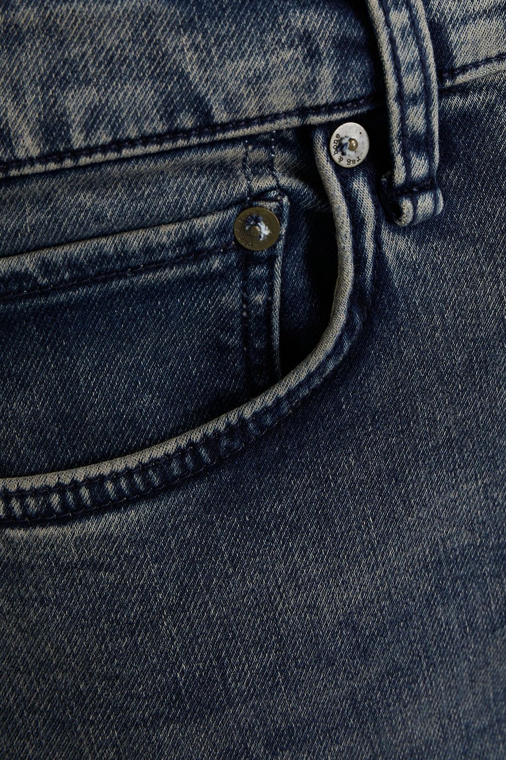 RAG & BONE Skinny-fit whiskered denim jeans
