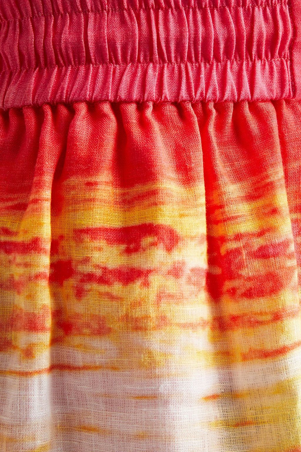 ZIMMERMANN Gestreiftes Hemdkleid aus Crêpe de Chine in Minilänge mit Rüschen