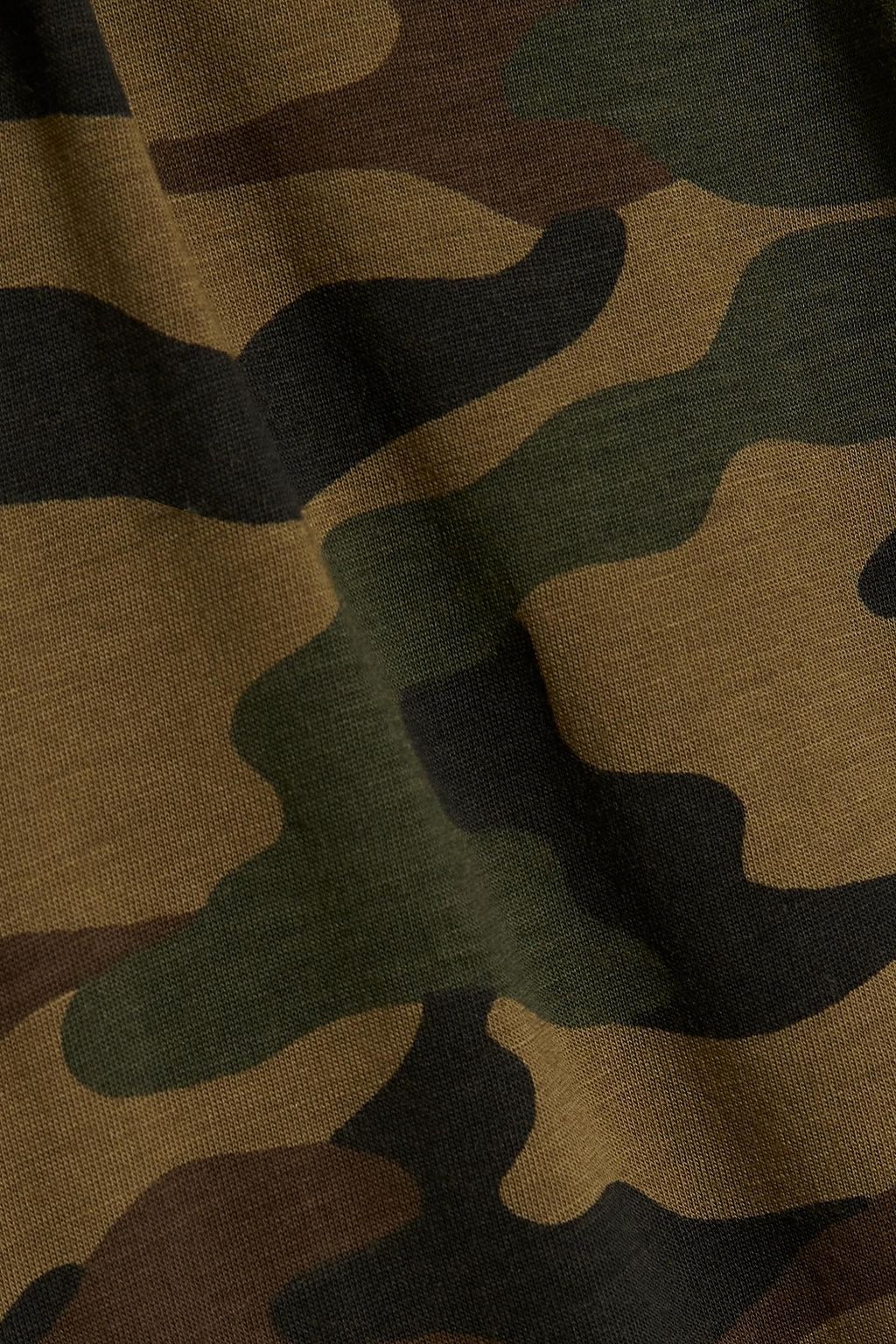 NILI LOTAN Camouflage-print cotton-jersey T-shirt