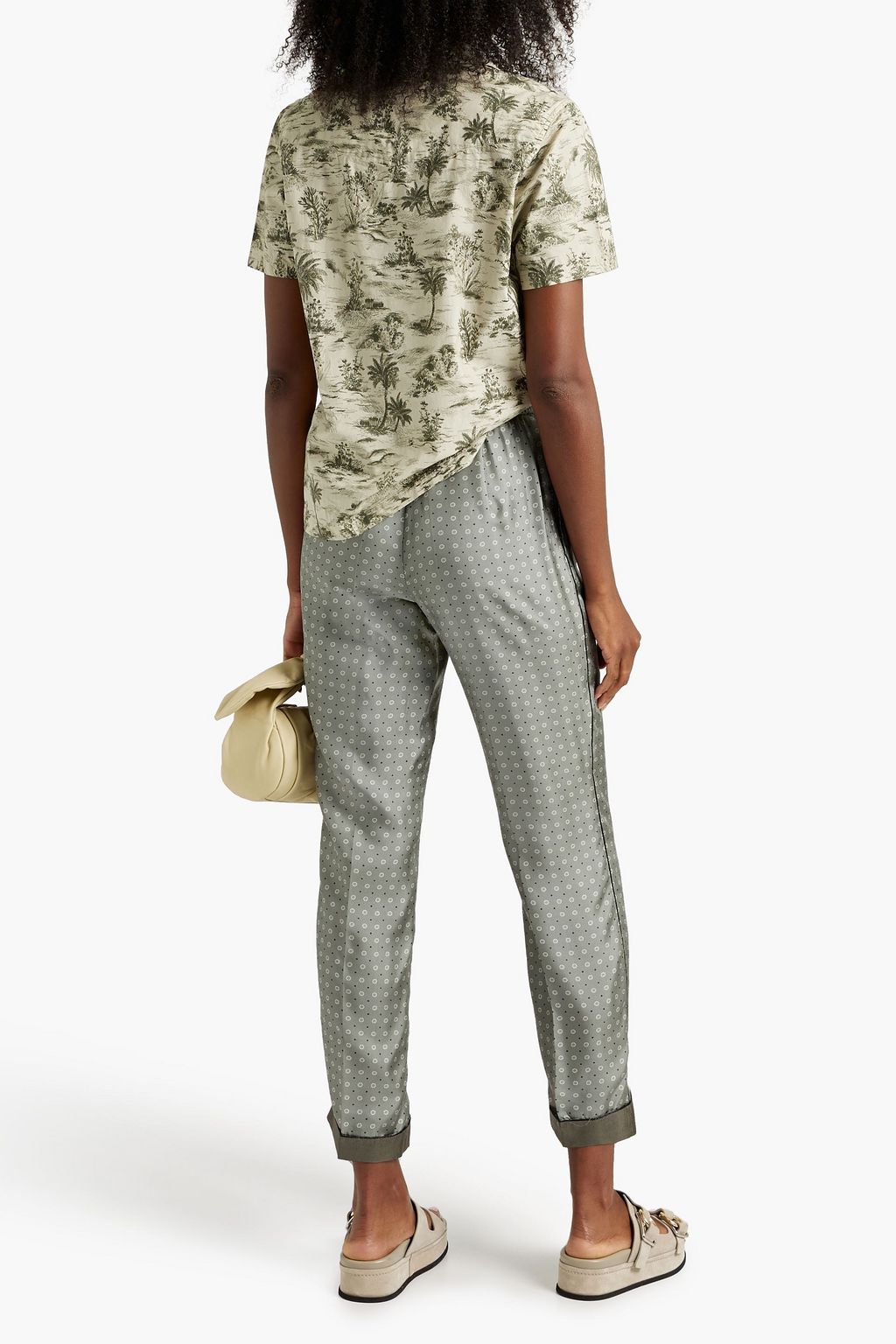 OFFICINE GÉNÉRALE Christelle printed cotton top