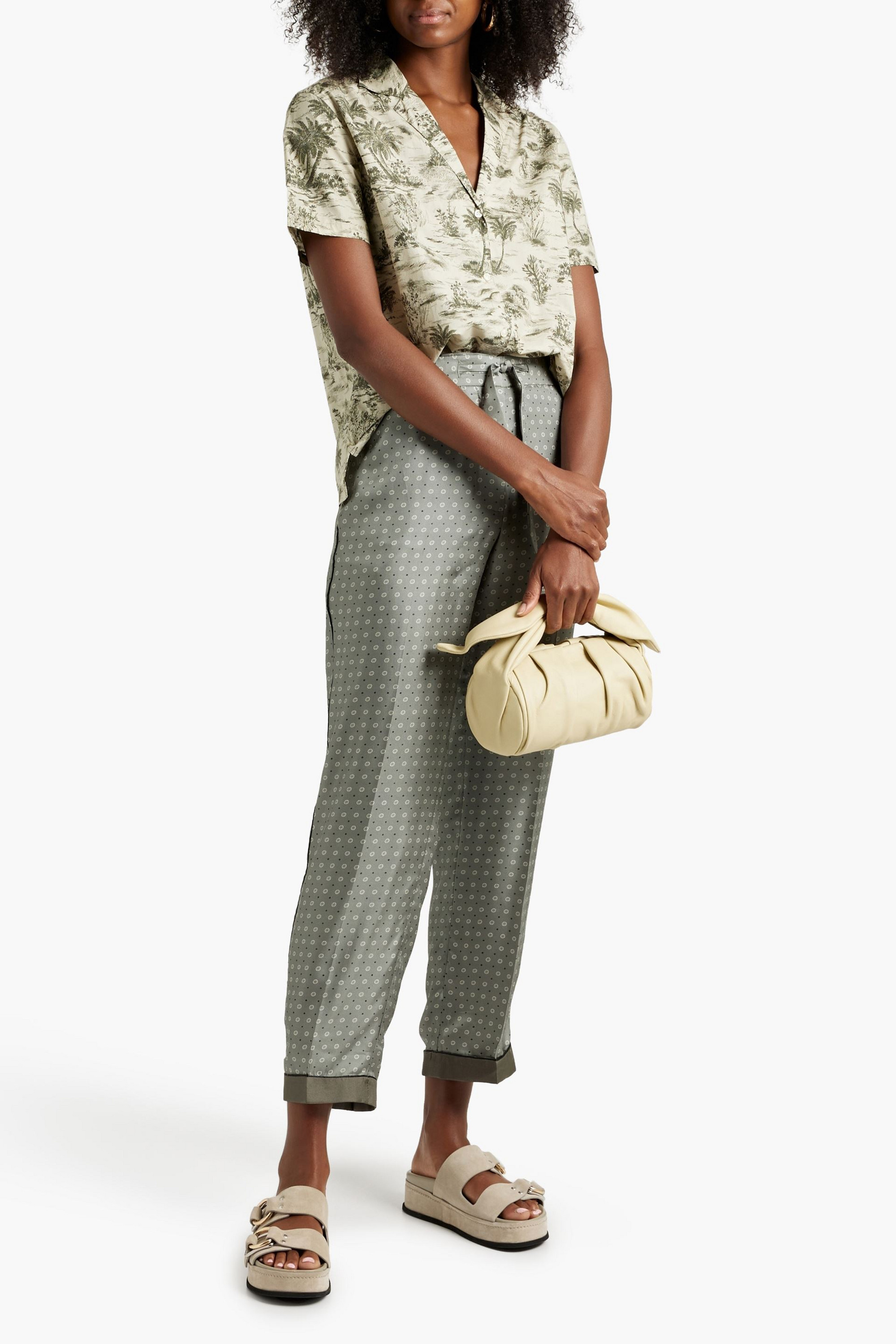 OFFICINE GÉNÉRALE Christelle printed cotton top