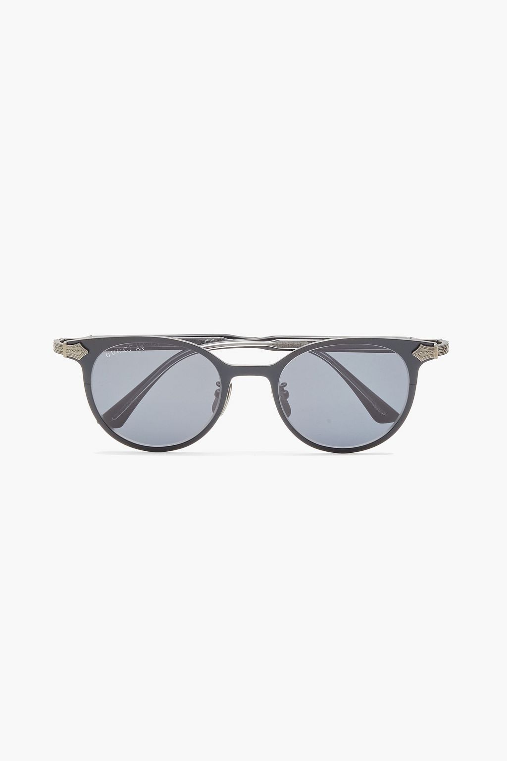 GUCCI Round-frame silver-tone acetate sunglasses Sale up to 70% off | THE OUTNET