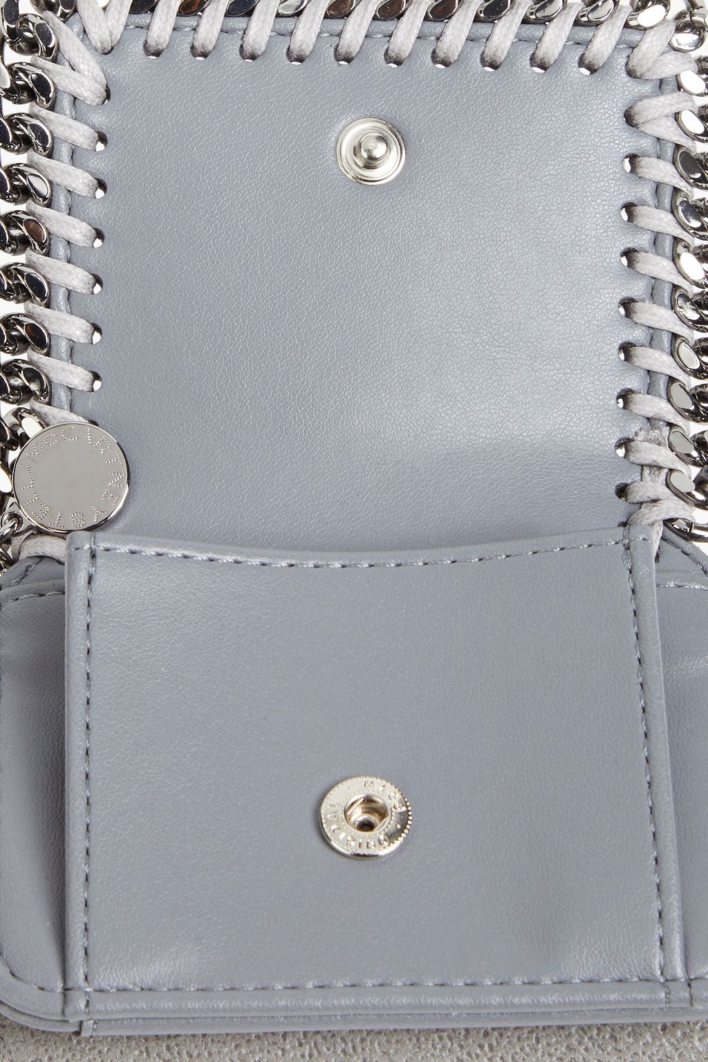 STELLA MCCARTNEY Falabella faux brushed-leather wallet