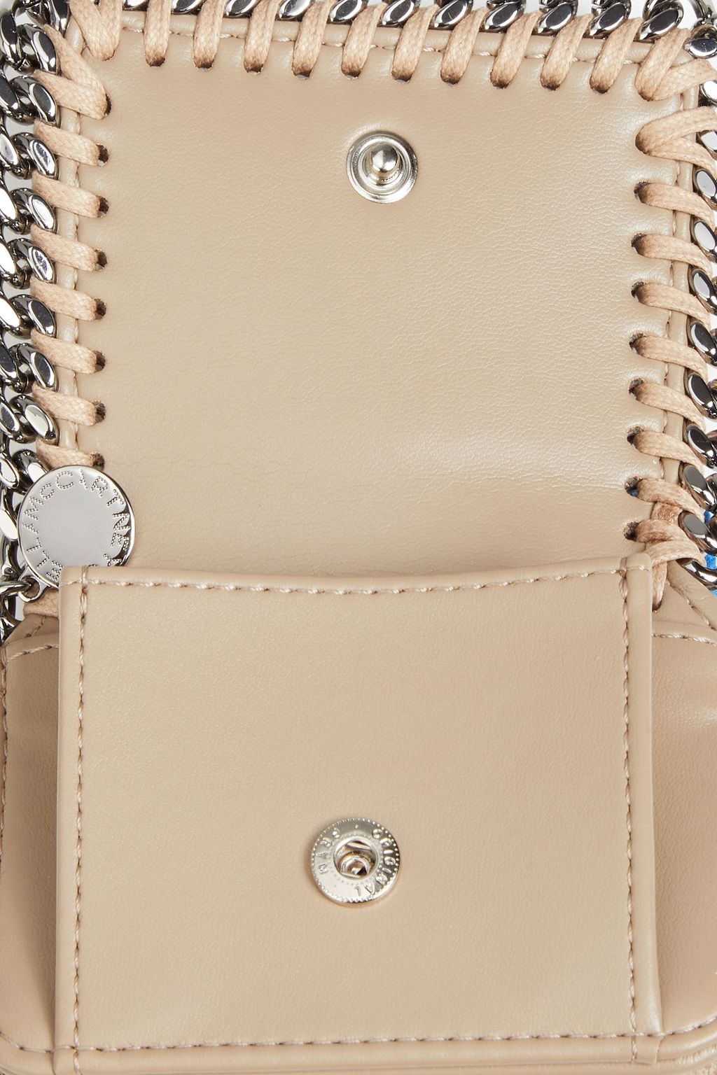 STELLA MCCARTNEY Falabella faux brushed-leather wallet