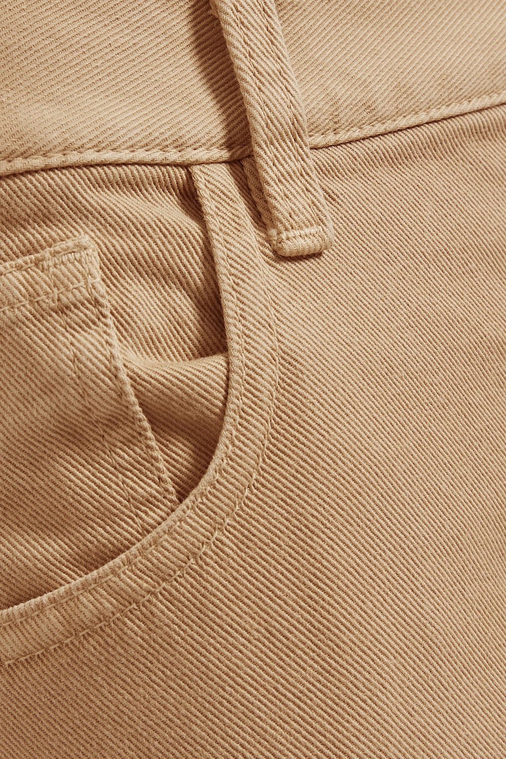 NILI LOTAN Cotton-twill straight-leg pants