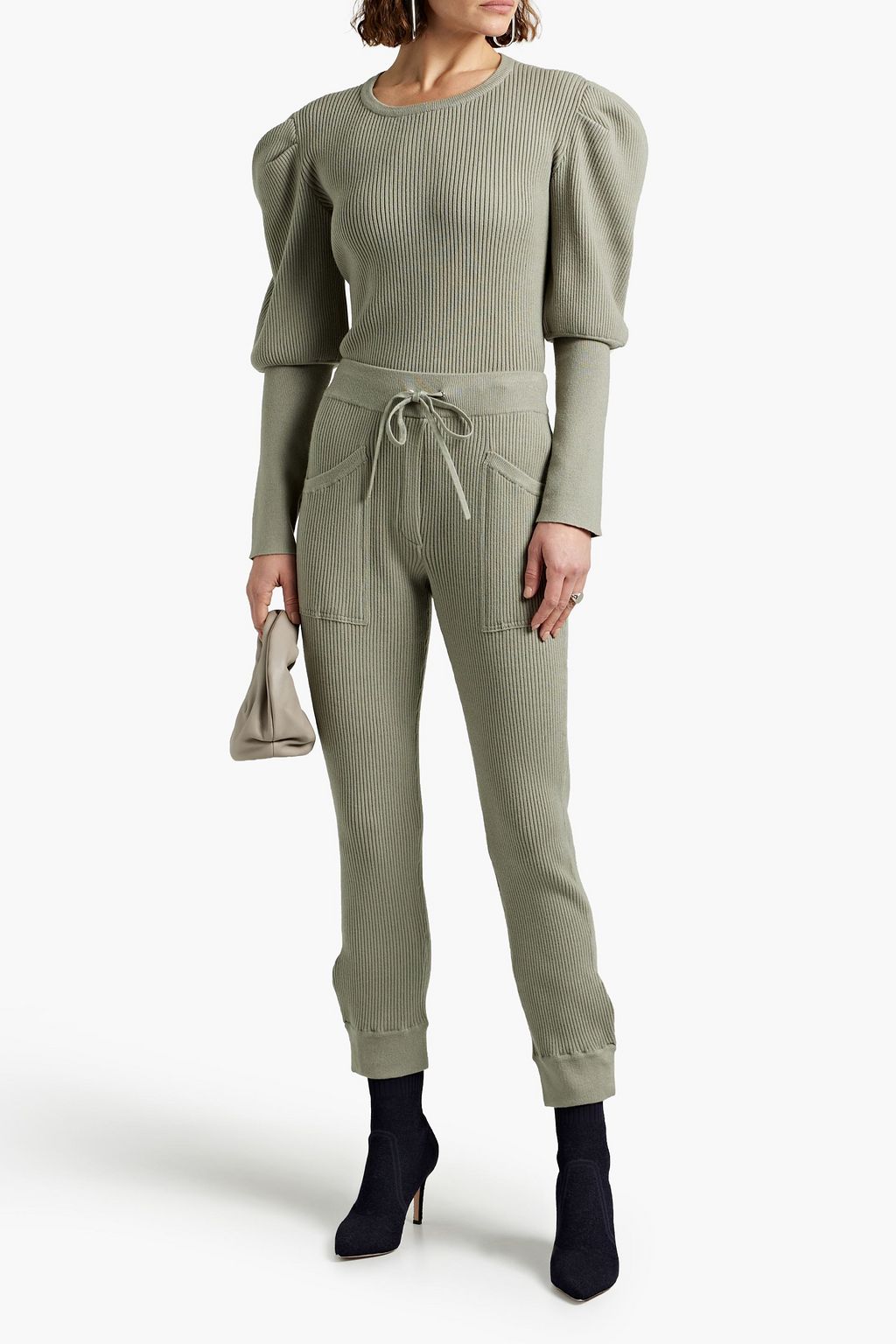 ribbed track pants