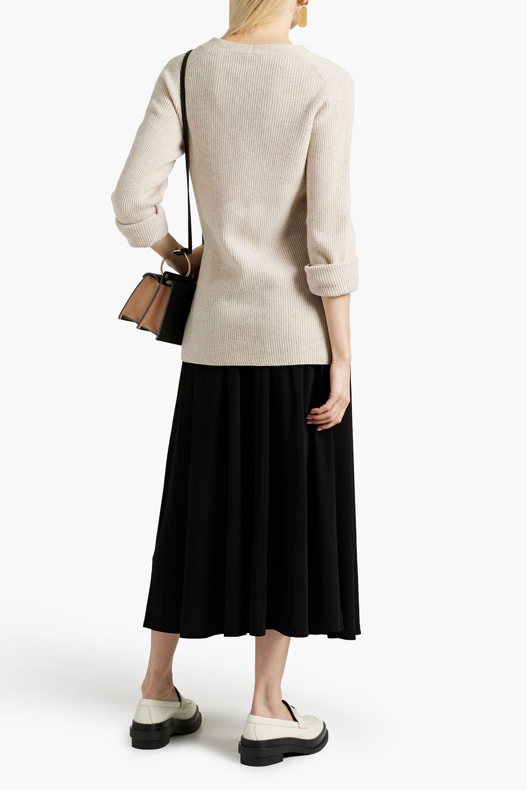 BY MALENE BIRGER Crepe de chine midi skirt