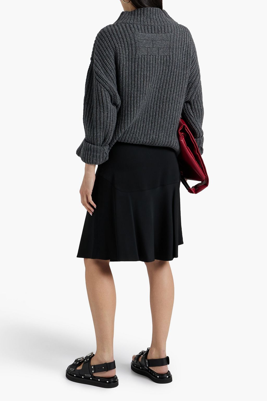 BY MALENE BIRGER 플루티드 스트레치 새틴 스커트