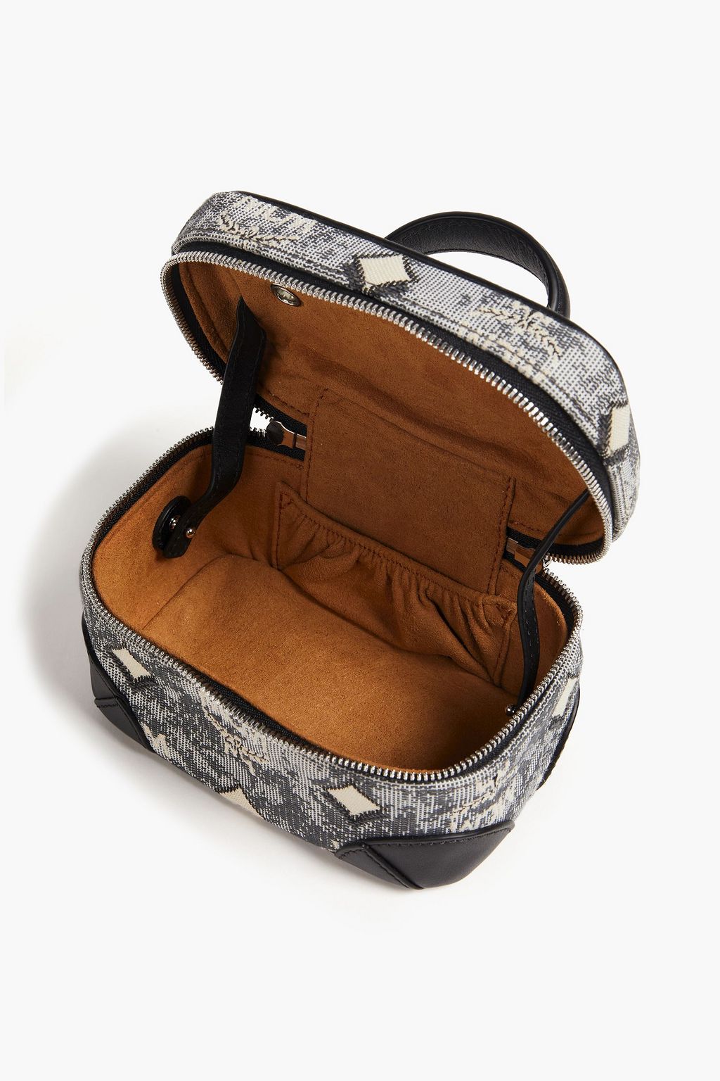 MCM Logo-jacquard cosmetics case