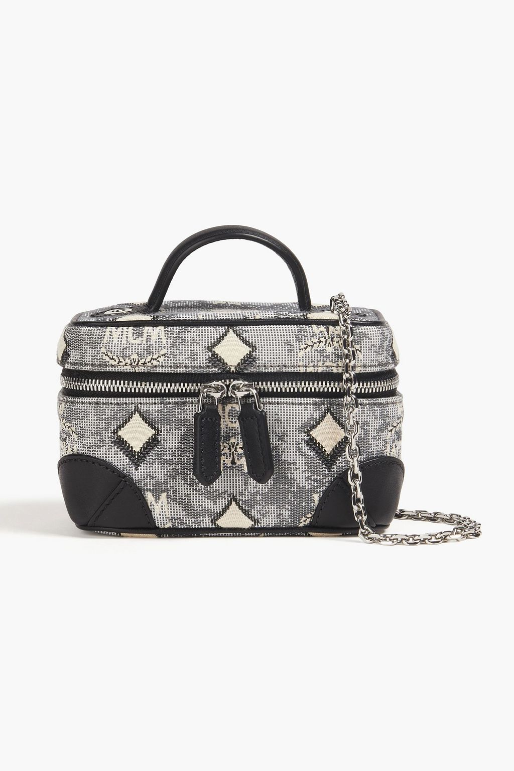 MCM Logo-jacquard cosmetics case