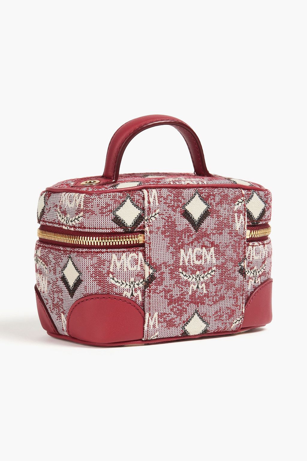 MCM Logo-jacquard cosmetics case
