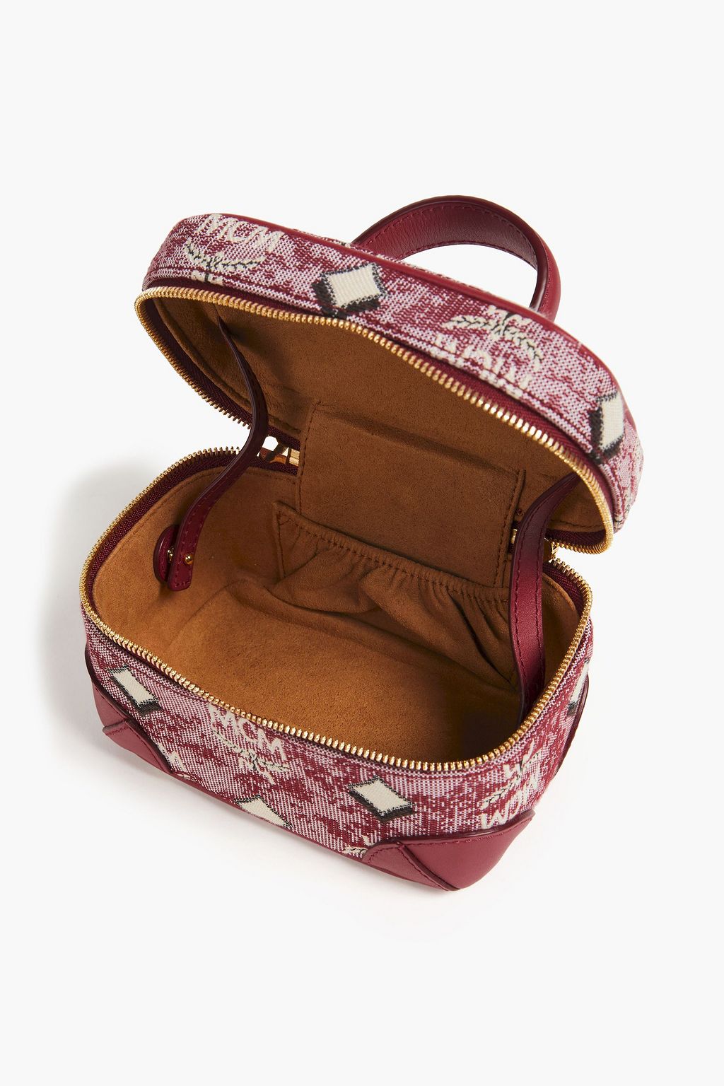 MCM Logo-jacquard cosmetics case