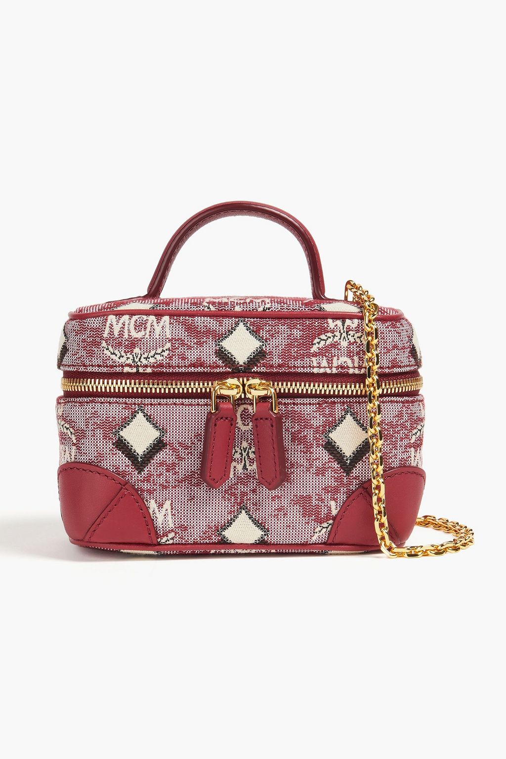 MCM Logo-jacquard cosmetics case