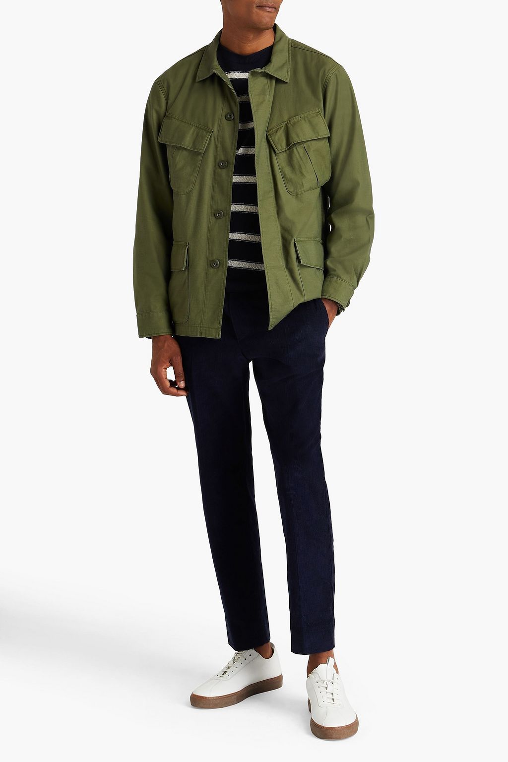 OFFICINE GÉNÉRALE Cotton field jacket
