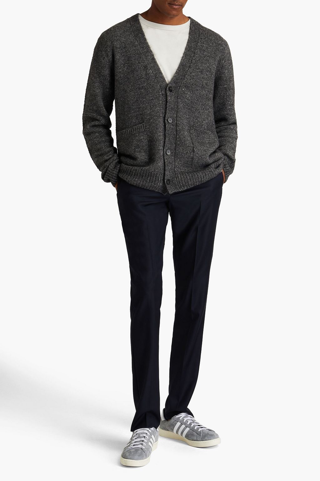 OFFICINE GÉNÉRALE Miles mélange knitted cardigan