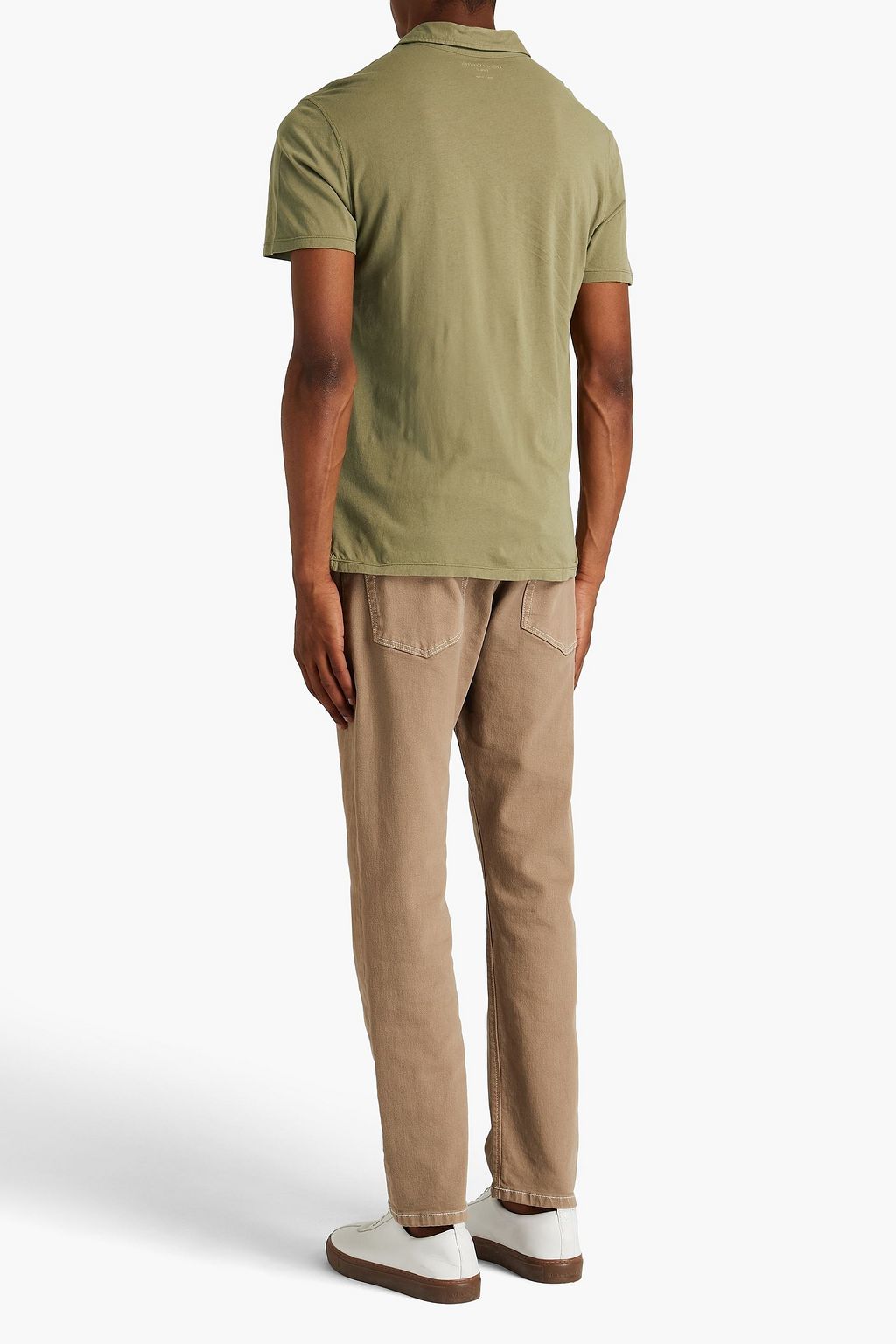 OFFICINE GÉNÉRALE Cotton-jersey polo shirt