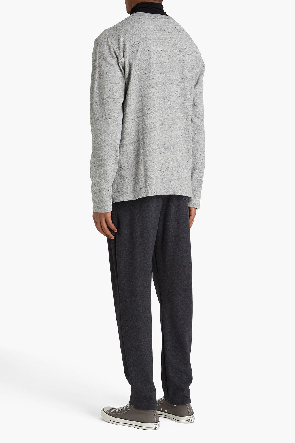 OFFICINE GÉNÉRALE Mélange French cotton-terry T-shirt