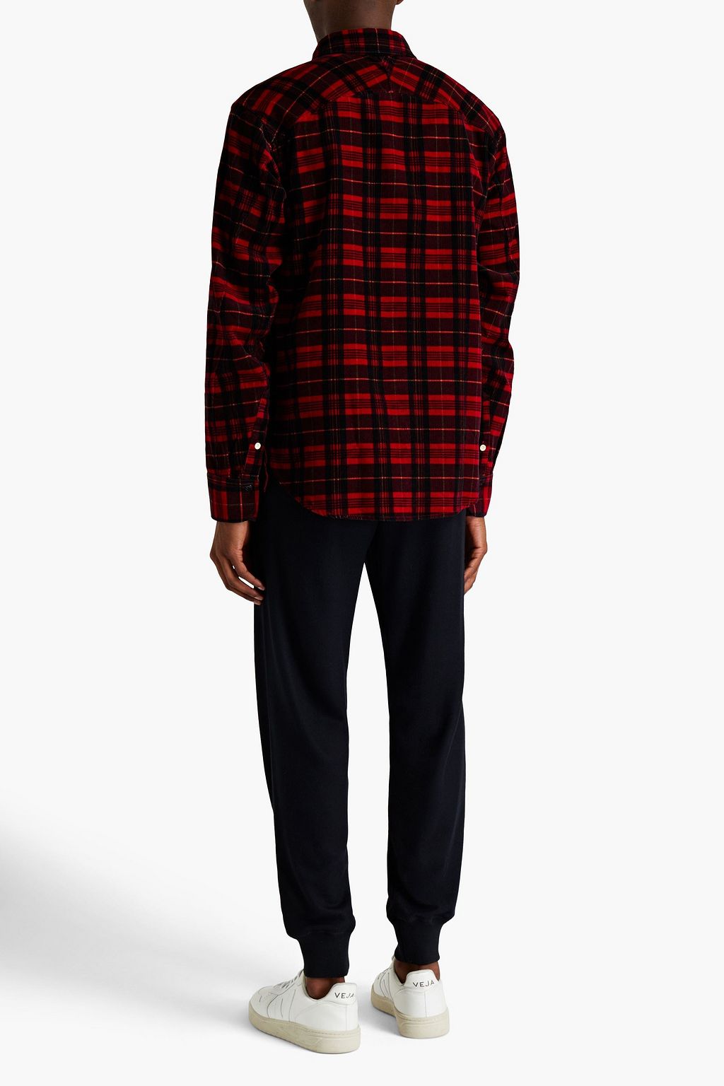 RAG & BONE Checked cotton-corduroy shirt