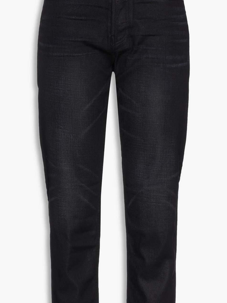 maya cropped waxed high-rise slim-leg jeans