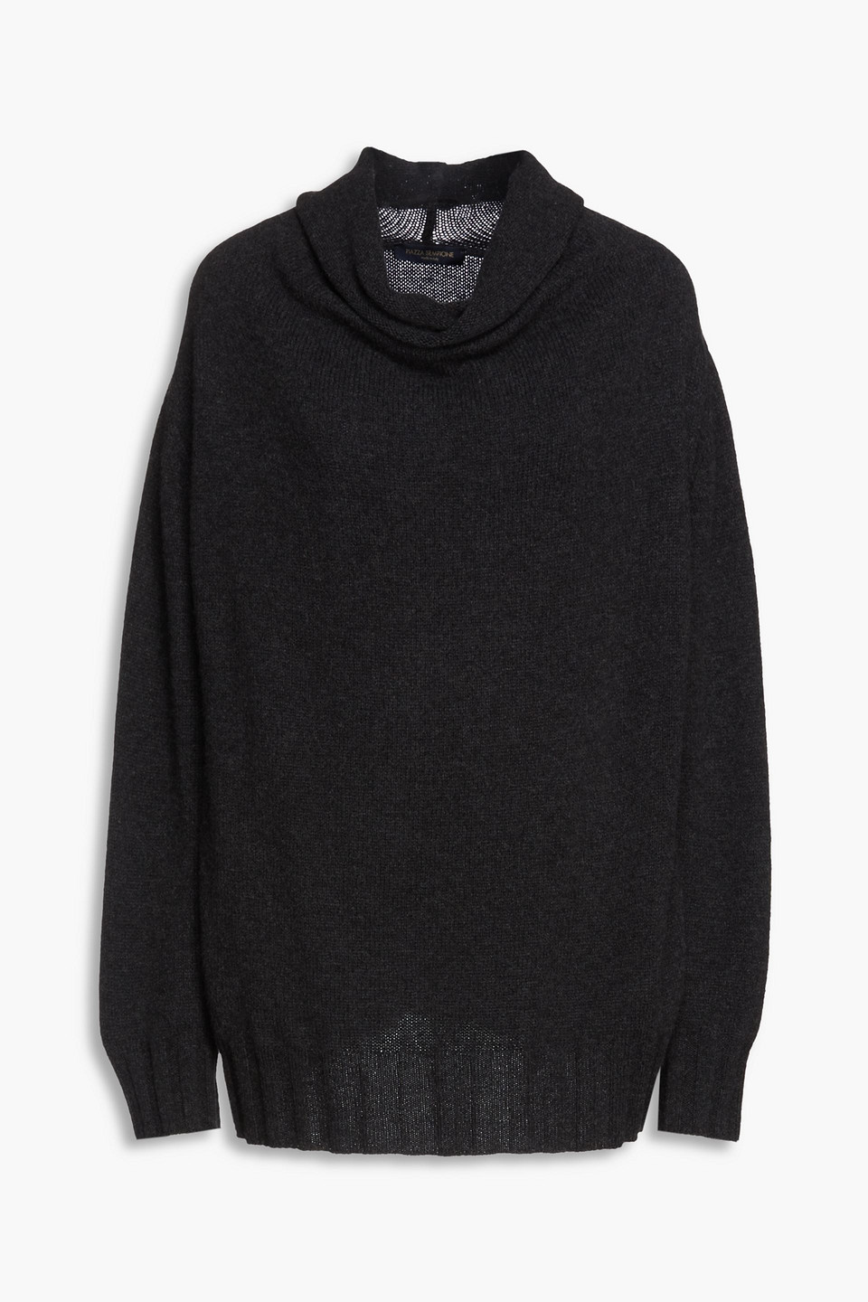 Piazza Sempione Oversized Wool And Cashmere-blend Turtleneck Jumper In Grey