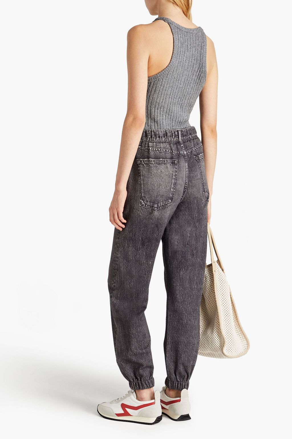 RAG & BONE Miriam Track Pants aus Baumwollfrottee mit Print