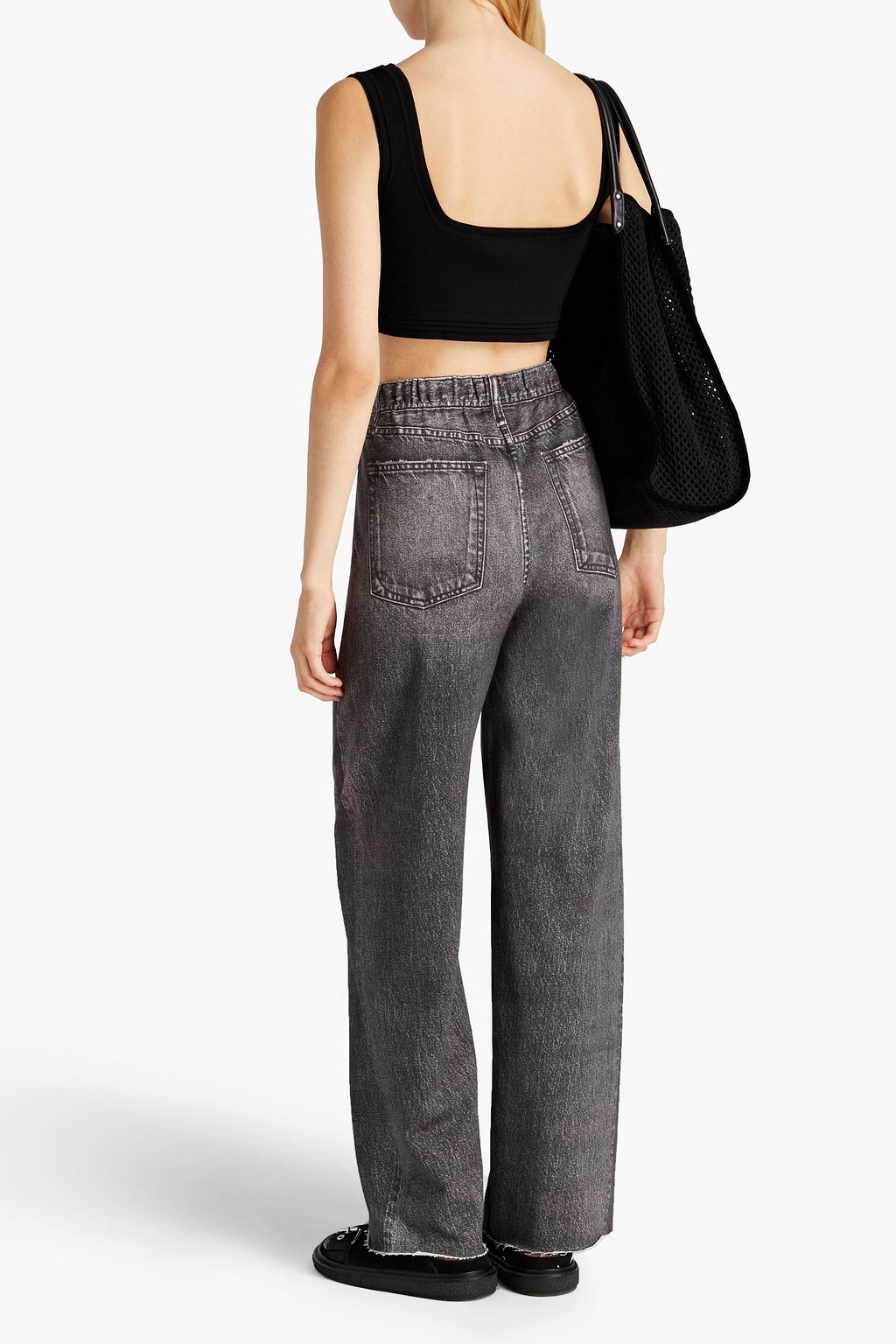 RAG & BONE Miramar printed French cotton-terry wide-leg pants